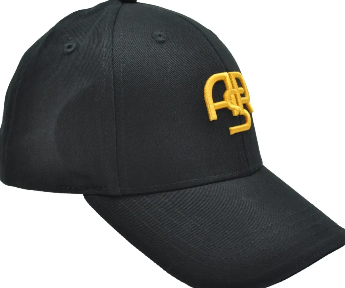 AS Roma Caps|Caps*cap with embroidered ASR monogram, Adult, Black