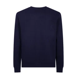 AS Roma Sweatshirts*crewneck sweatshirt embroidered ROMAMOR logo, Adult, Blue