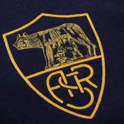 AS Roma Sweatshirts*Heritage Collection Crest Logo Hoodie, Men, Blue
