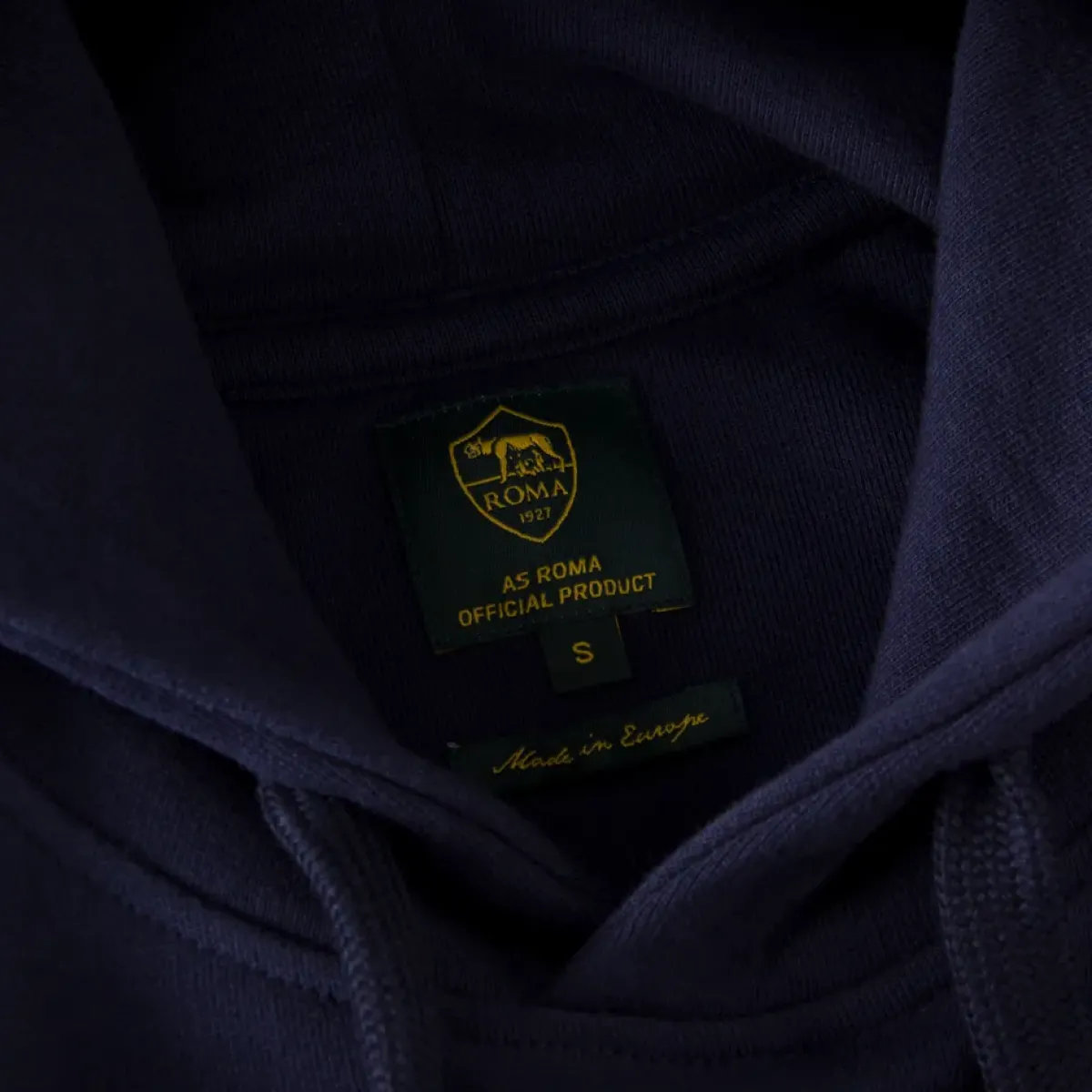 AS Roma Sweatshirts*Heritage Collection Crest Logo Hoodie, Men, Blue