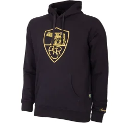 AS Roma Sweatshirts*Heritage Hoodie, Adult, Black