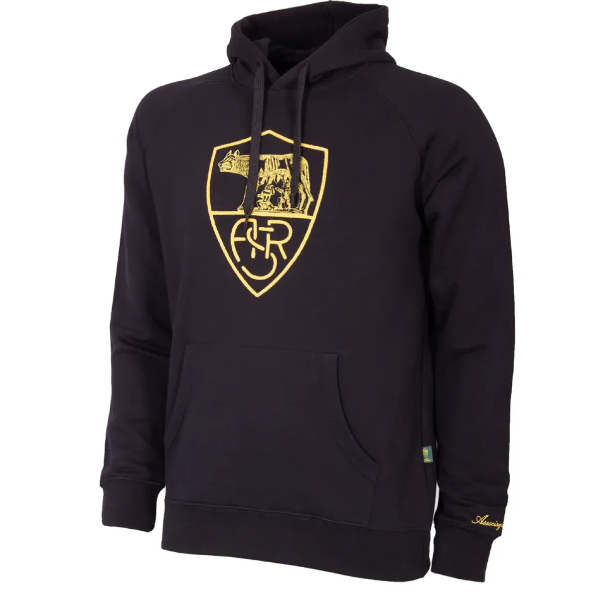 AS Roma Sweatshirts*Heritage Hoodie, Adult, Black