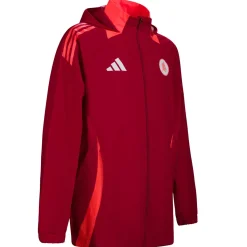 AS Roma Jackets*Men Hooded Coach's Jacket, Red, Men
