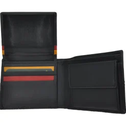 AS Roma Wallets|Keychains*ASR Leather Wallet and Keychain Gift Set, Black