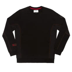 AS Roma Sweatshirts*ASR logo cotton crewneck sweatshirt, Men, Black