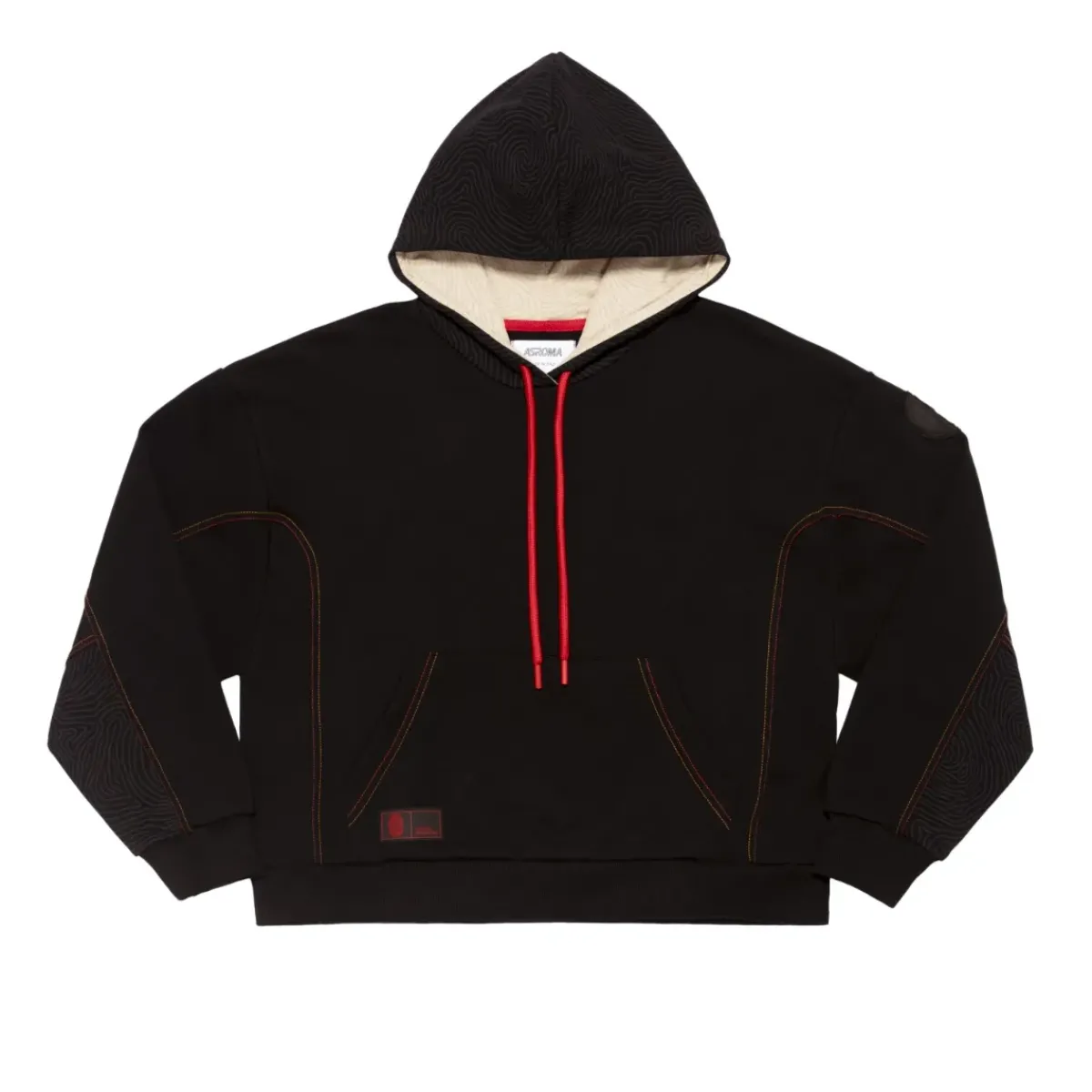 Women AS Roma Sweatshirts*ASR logo cropped hoodie, Women, Black