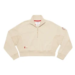 Women AS Roma Sweatshirts*ASR logo cropped sweatshirt, Women, White Cream