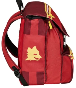 AS Roma School Backpacks*Extensible school backpack logo Lupetto