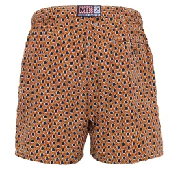 AS Roma Beach & Pool|Beachwear*Saint Barth Wolf Cub Logo Swimsuit Micro Fantasy, Man, Orange
