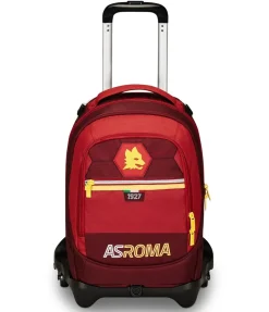 AS Roma School Backpacks*School Backpack Trolley logo Lupetto