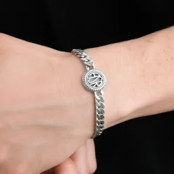 AS Roma Jewellery*Snake Chain Bracelet X Nove25 ASR,Unisex, Sterling Silver