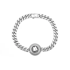 AS Roma Jewellery*Snake Chain Bracelet X Nove25 Lupa, Unisex, Sterling Silver